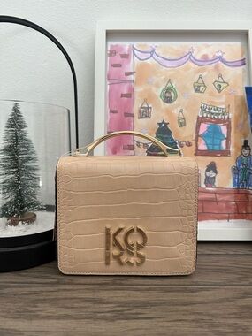 NWT MICHAEL KORS 35T1GKSF5E KORS SMALL CROSSBODY BAG BUFF LEATHER